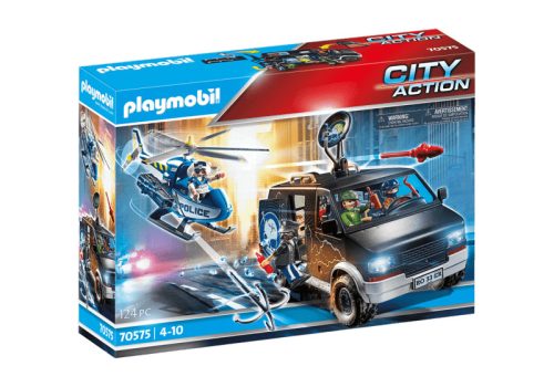 Playmobil - Rendőrségi helikopter: Menekülő autós nyomában