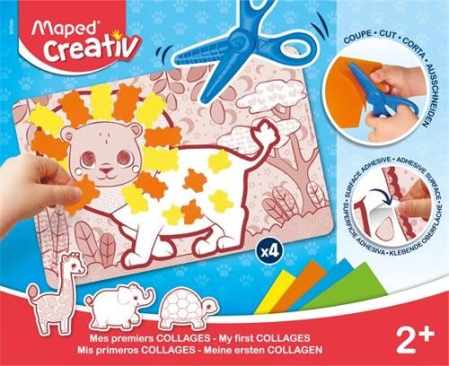 Kreatív készségfejlesztő készlet, MAPED CREATIV, "Early age", vágj és ragassz!