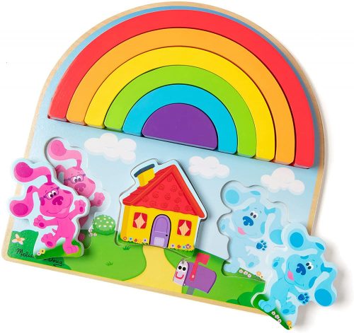 Melissa&Doug - Szivárvány puzzle fa készségfejlesztő játék