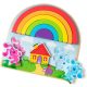 Melissa&Doug - Szivárvány puzzle fa készségfejlesztő játék