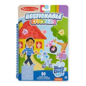   Melissa&Doug - Azúrkék kedvenc helyei -újrahasználható matrica füzet, azúrkék nyomok és te sorozat