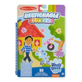   Melissa&Doug - Azúrkék kedvenc helyei -újrahasználható matrica füzet, azúrkék nyomok és te sorozat