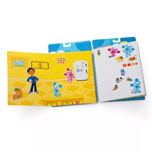 Melissa&Doug - Azúrkék kedvenc helyei -újrahasználható matrica füzet, azúrkék nyomok és te sorozat