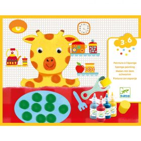 A kis zsiráf, szivacsfestő készlet - Djeco