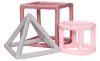 Label-Label - Szilikon geometrikus formák rágóka - Rózsaszín