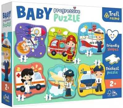 Trefl - Baby Puzzle Szakmák és járművek