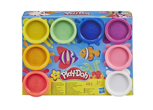 Play-doh 8 db-os gyurmakészlete szivárványszínekben