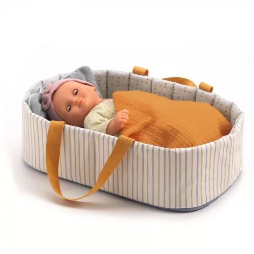 Djeco Mózeskosár kékes- Bassinet Blue Lines
