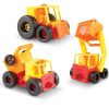 Építőjáték - munkagépek - 1-2-3 Build It