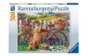 Puzzle 500 db - Kutyusok a kertben