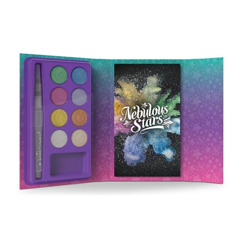 Nebulous Stars Akvarell színező fekete lapos