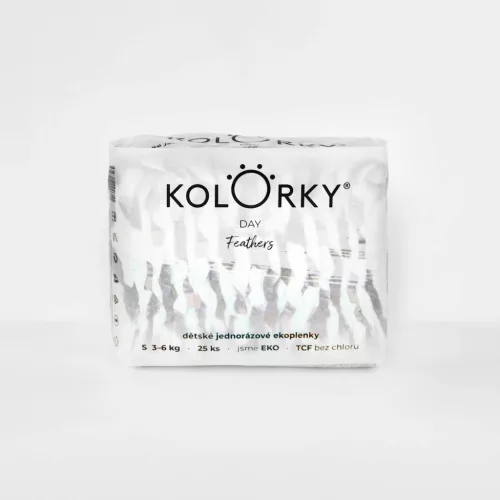 Kolorky Day öko pelenka, Léggömbök, S méret (3-6 Kg), 25 db