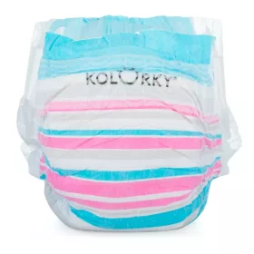 Kolorky Day öko pelenka, Csíkok, XL méret (12-16 Kg) 17db