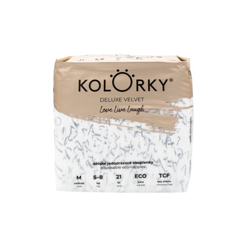 Kolorky Deluxe Velvet öko pelenka,L&L&L, S méret (3-6 Kg) 25db