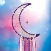 Make It Real - Hold alakú álomfogó készítő szett fényekkel