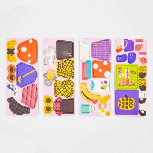 Mágneses puzzle játék, Divatos ruhák - MierEdu