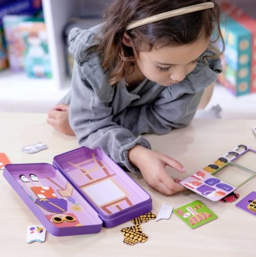 Mágneses puzzle játék, Divatos ruhák - MierEdu