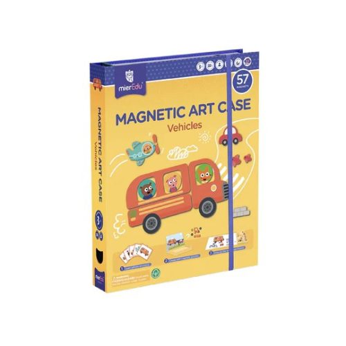 Mágneses könyv 57 darabos fejlesztő játék, Járművek MierEdu