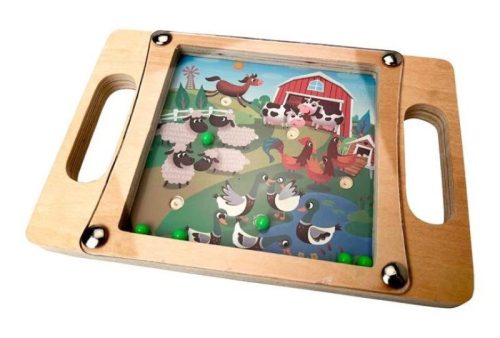 Golyóvezető ügyességi játék, A farmon Magni