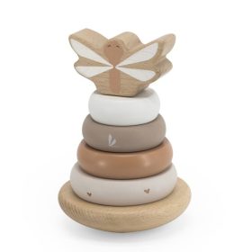   Label-Label Montesszori toronyépítő - Nugát színben, fajáték