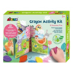   Avenir Kids- Kreatív színező készlet méhviasz krétával, 4 évszak