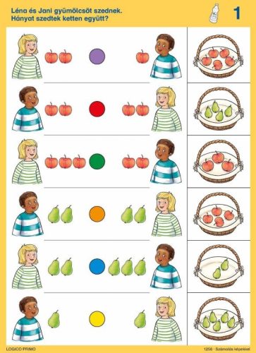 Számolás képekkel Logico Primo feladatlapok