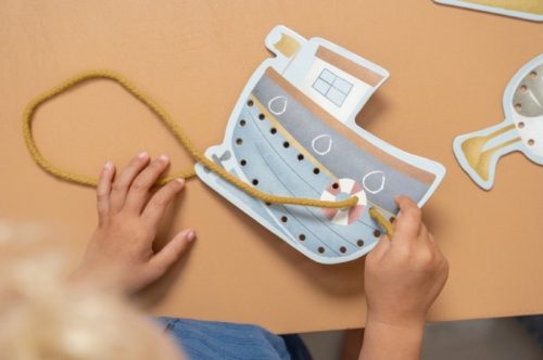 Little Dutch - Fűzhető kártyák - tengerész