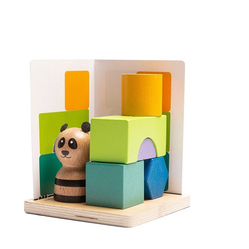Panda kirakós térbeli tájékozódást fejlesztő játék- BS Toys
