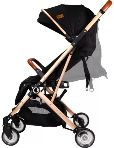 Ding -Vivo babakocsi- Fekete/Rosegold