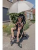 Ding babakocsira rögzíthető napernyő - Sötétszürke