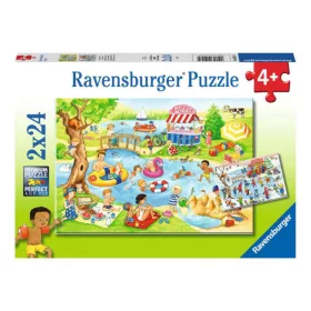 Puzzle 2x24 db - Szabadidő a tengerparton