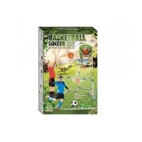 2 az 1-ben focikapu és kosárpalánk 12 cm kosárlabdával