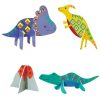 Matricázó és 3D modell készítő készlet - Dinoszauruszok