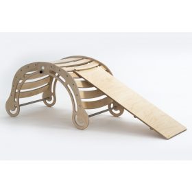 KateHaa Összecsukható XXL Hinta 2 Rámpával - Natúr