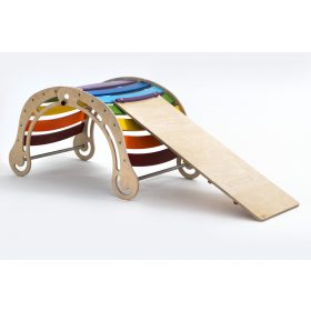   KateHaa Összecsukható XXL Hinta 2 Rámpával - Szivárvány