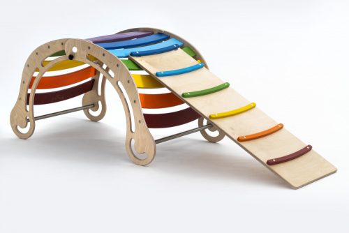 KateHaa Összecsukható XXL Hinta Rámpával - Színes