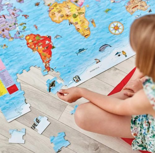 Orchard Toys - Világ állatai puzzle és poszter150 db-os