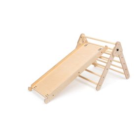   KateHaa Activity Háromszög Csúszda/Mászóka Rámpával - Natúr