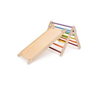   KateHaa Activity Háromszög Csúszda/Mászóka Rámpával - Szivárvány