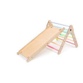   KateHaa Activity Háromszög Csúszda/Mászóka Rámpával - Pasztell