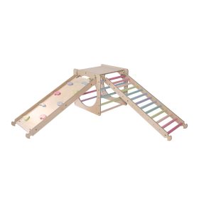   KateHaa Activity Explorer Kocka Létrával és Csúszda/Mászóka Rámpával - Pasztell