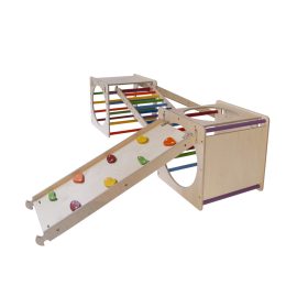   KateHaa Activity Explorer és Skylight Kocka Csúszda/Mászóka Rámpával - Szivárvány