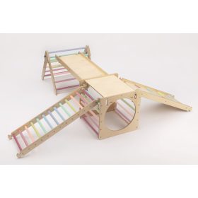   KateHaa Activity Háromszög Skylight Kocka Létrával - Pasztell