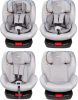 Ding Cruz 360°-ban elforgatható ISOFIX gyerekülés 0-36 kg - Világosszürke
