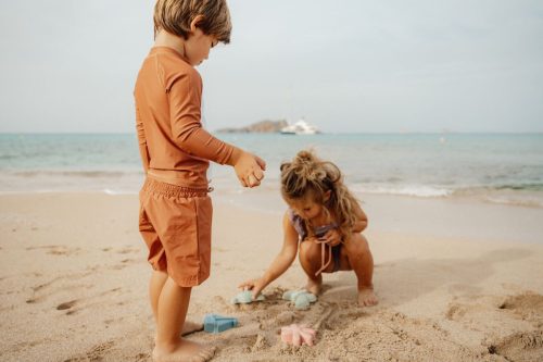 Little Dutch - Homokozó formák és lapát szett kék