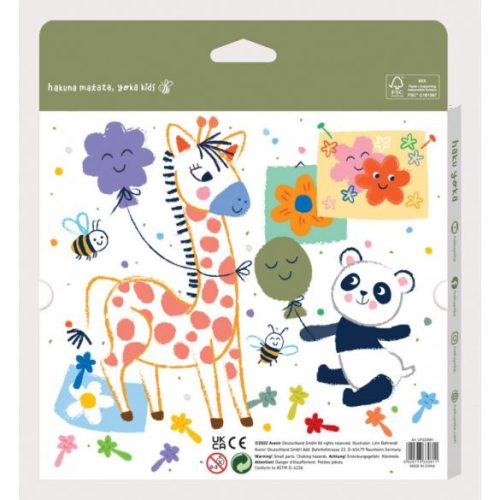 Mosolygós arcok, Méhviaszos zsírkréta készlet 12 db-os Haku Yoka