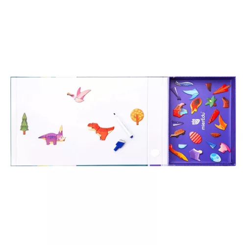 Mágneses foglalkoztató játék, A dinoszauruszok világa - MierEdu