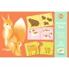 Djeco - Párosító puzzle - Kié a kölyök, 24 db-os - Baby animals