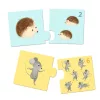 Djeco - Párosító puzzle - Kié a kölyök, 24 db-os - Baby animals