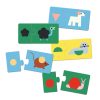 Djeco - Párosító puzzle - Állati formák, 24 db-os - Shapes & Animals